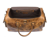 Acoma Leather Travel Bag - Caramel (TB-20 )