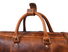 Algiers Leather Duffle Bag 18" - Caramel Brown