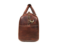 Taranto Leather Weekender Bag - Tan