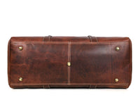 Taranto Leather Weekender Bag - Tan