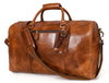 Austin Leather Overnight Bag - Cerulian