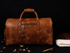 Austin Leather Overnight Bag - Cerulian