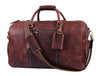 Arezzo Leather Overnight Bag - Walnut Brown