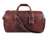 Arezzo Leather Overnight Bag - Walnut Brown