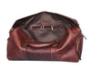 Arezzo Leather Overnight Bag - Walnut Brown