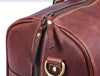 Arezzo Leather Overnight Bag - Walnut Brown - Aaron Leather Goods 