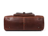 Bordeaux Leather Duffle Bag – Walnut Brown