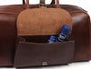 Bordeaux Leather Duffle Bag – Walnut Brown