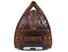 Ascend Quilted Leather Trolley Bag- Brown - Aaron Leather Goods 