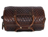 Ascend Quilted Leather Trolley Bag- Brown - Aaron Leather Goods 