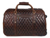 Ascend Quilted Leather Trolley Bag- Brown