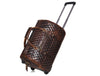 Ascend Quilted Leather Trolley Bag- Brown