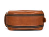 Omaha Leather Toiletry Bag - Tawny Brown