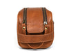 Omaha Leather Toiletry Bag - Tawny Brown