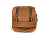 Omaha Leather Toiletry Bag - Tortilla Brown