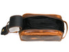 Omaha Leather Toiletry Bag - Penny Brown