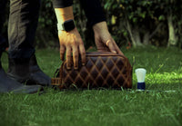 Ample Glide Quilted Leather Toiletry Bag