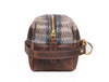 Quasar Leather Tweed Wash Bag