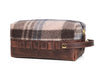 Quasar Leather Tweed Wash Bag