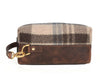 Quasar Leather Tweed Wash Bag