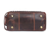 Dallas Upcycled Leather Toiletry Bag - Walnut