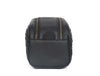 Dallas Upcycled Leather Toiletry Bag - Black