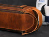 Arousa Leather Toiletry Bag - Caramel Brown