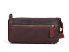 Arousa Leather Toiletry Bag - Walnut Brown