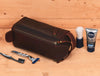 Arousa Leather Toiletry Bag - Walnut Brown