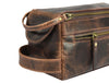 Arousa Leather Toiletry Bag - Brown