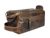 Arousa Leather Toiletry Bag - Brown