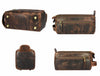 Arousa Leather Toiletry Bag - Brown