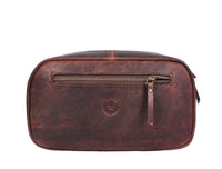 Segovia Leather Toiletry Bag - DarK Brown Listing