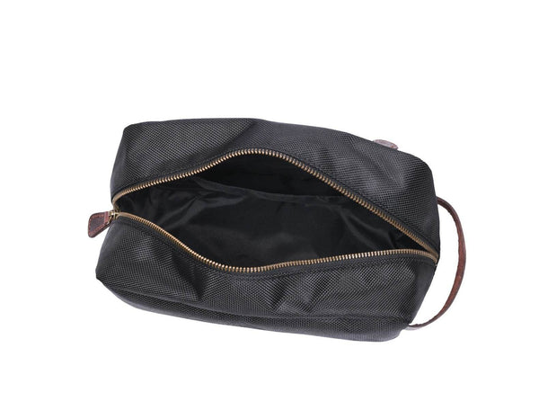 Palencia Toiletry Bag - Raven Black - Aaron Leather Goods 