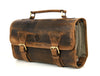 Lexington Leather Toiletry Bag - Vintage Brown