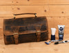 Lexington Leather Toiletry Bag - Vintage Brown