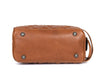 Ample Glide Quilted Leather Toiletry Bag - Caramel