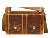 Phoenix Leather Briefcase - Caramel Brown - Aaron Leather Goods 