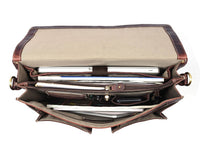 Phoenix Leather Briefcase - Walnut Brown