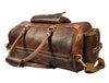 Pamplona Leather Duffle Bag - Walnut Brown