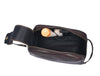 Omaha Leather Toiletry Bag - Walnut Brown