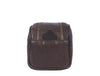 Omaha Leather Toiletry Bag - Walnut Brown