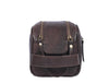 Omaha Leather Toiletry Bag - Walnut Brown