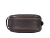 Omaha Leather Toiletry Bag - Walnut Brown