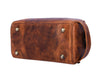 Omaha Leather Toiletry Bag - Caramel Brown - Aaron Leather Goods 