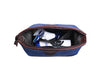 Valencia Canvas Leather Toiletry Bag - Blue - Aaron Leather Goods 