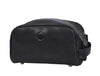 Omaha Leather Toiletry Bag - Raven Black