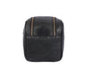 Omaha Leather Toiletry Bag - Raven Black