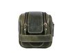 Omaha Leather Toiletry Bag - Seaweed Green