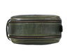 Omaha Leather Toiletry Bag - Seaweed Green